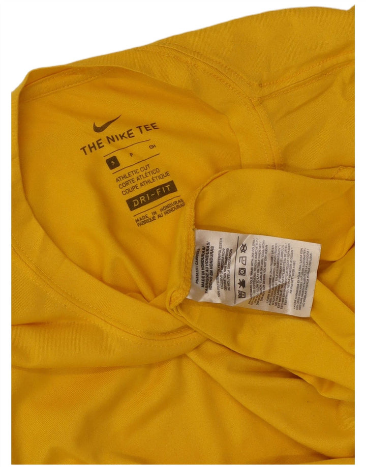 Ανδρικό μπλουζάκι Nike Dri Fit Μπλουζάκι από μικρό κίτρινο πολυεστέρα