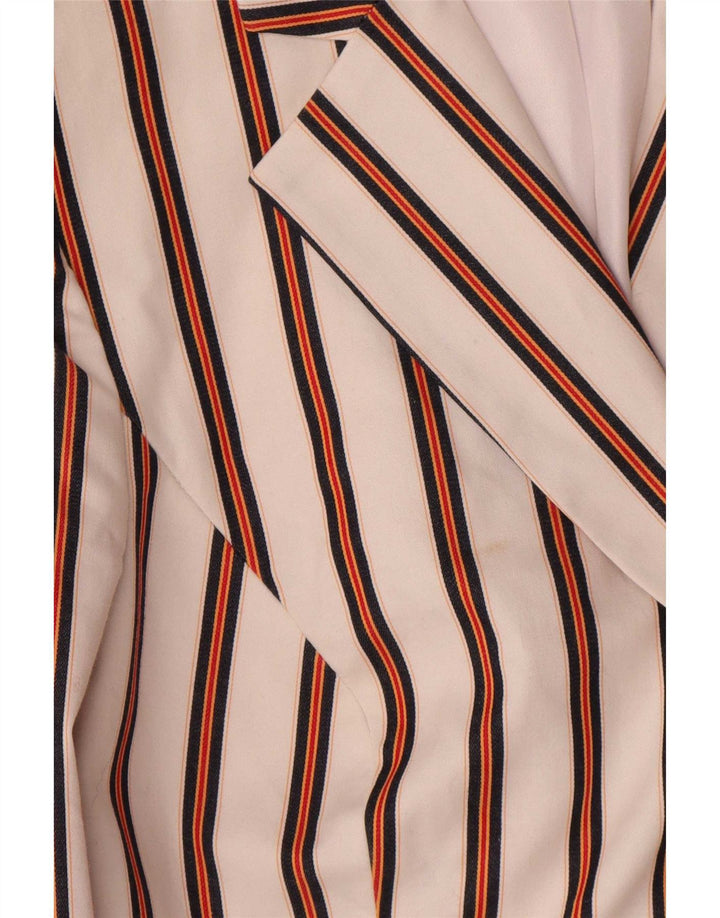 Tommy Hilfiger Γυναικείο Μπλέιζερ με 2 Κουμπιά Μπουφάν US 4 Μικρό Λευκό Ριγέ