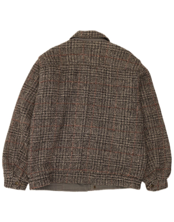 Faciba Ανδρικό μπουφάν Bomber IT 50 Large Grey Check Wool