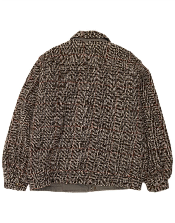 Faciba Ανδρικό μπουφάν Bomber IT 50 Large Grey Check Wool