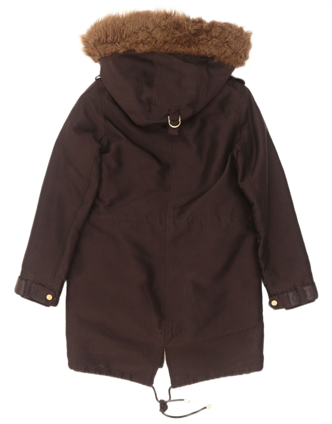 Guess Γυναικείο Μπουφάν Parka με κουκούλα UK 6 XS μαύρο πολυεστέρα