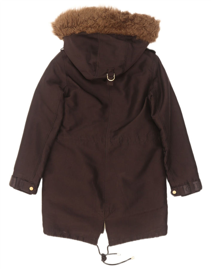 Guess Γυναικείο Μπουφάν Parka με κουκούλα UK 6 XS μαύρο πολυεστέρα