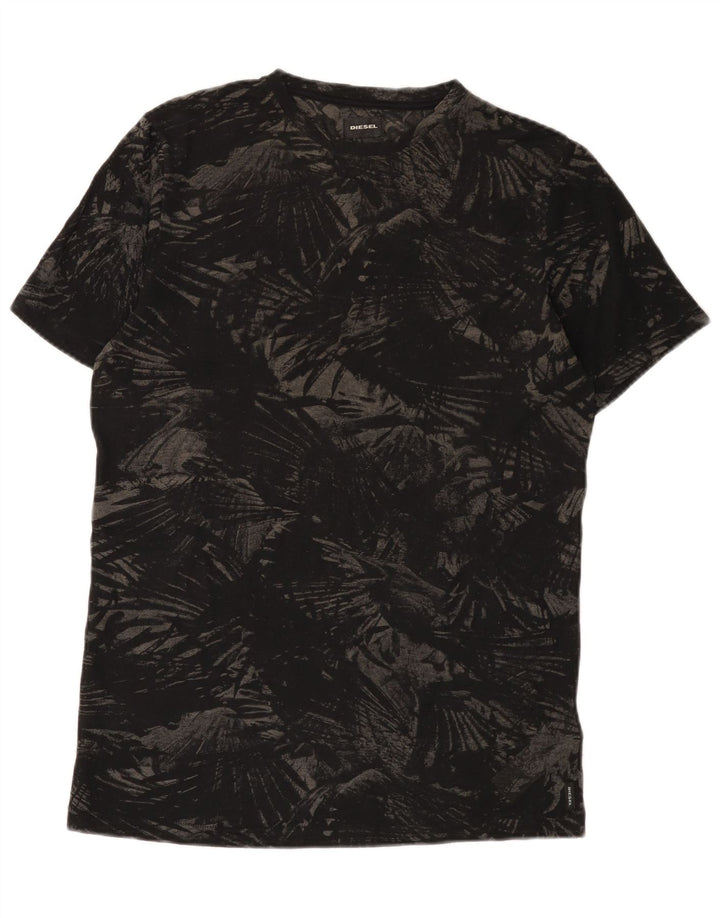 Ανδρικό T-Shirt Diesel Top Large Μαύρο Floral Πολυεστέρας