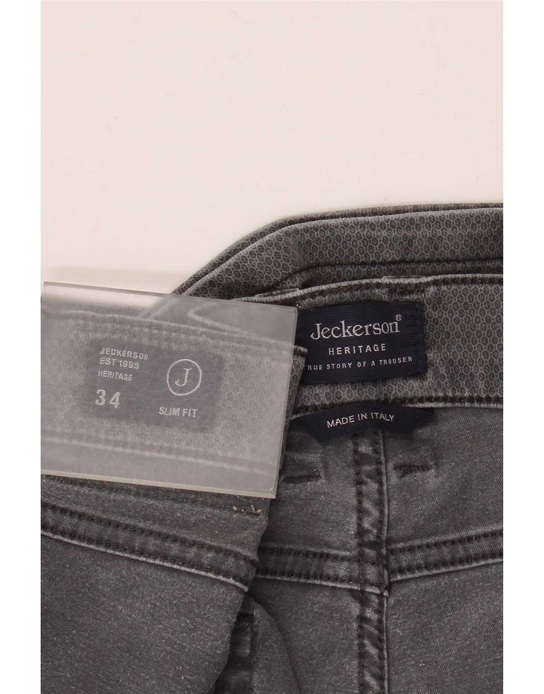 Ανδρικό Jeckerson Heritage Slim Τζιν W34 L30 Γκρι