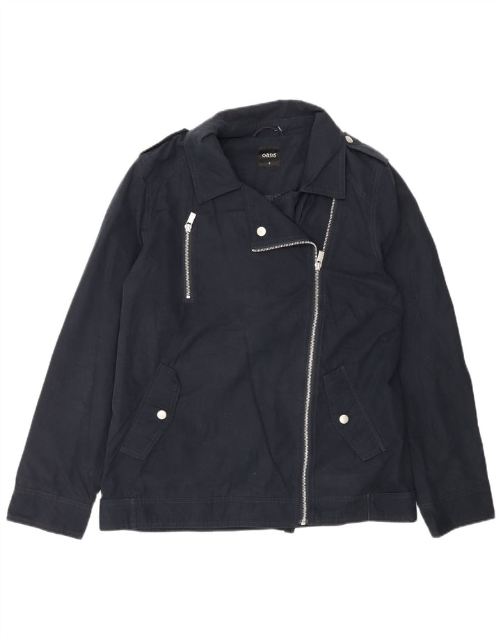 Γυναικείο Oasis Oversized Military Jacket UK 10 Small Navy Blue Polyester