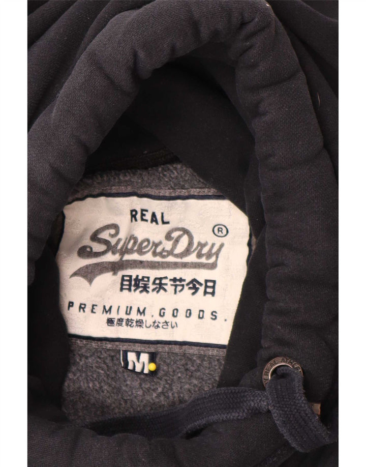 Superdry Ανδρικό φούτερ με κουκούλα, βαμβακερό μεσαίο ναυτικό