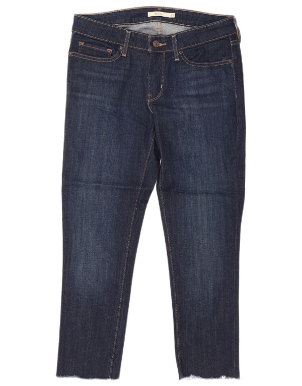 LEVI'S Womens 711 Skinny Jeans W27 L24 Blue Cotton
