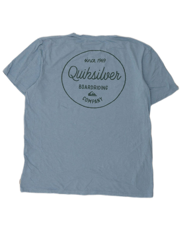 Ανδρικό γραφικό μπλουζάκι Quiksilver Regular Fit Top XL Μπλε βαμβακερό