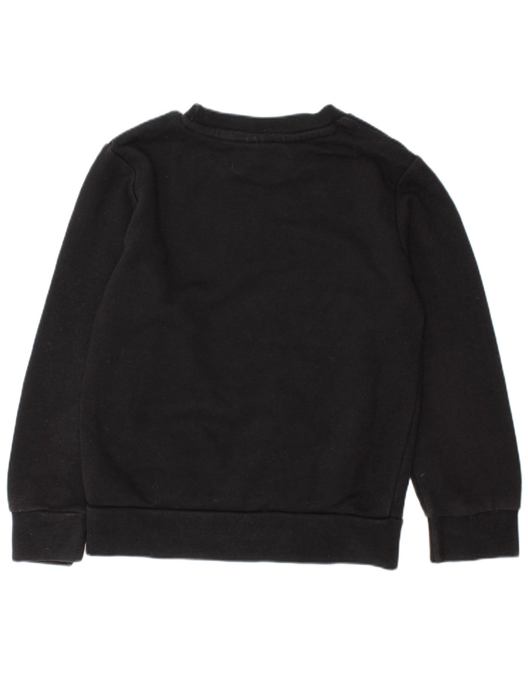 Γραφικό Φούτερ ADIDAS Boys Jumper 5-6 ετών Μαύρο Βαμβακερό