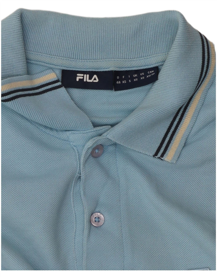 Ανδρικό μπλουζάκι πόλο FILA XS Μπλε