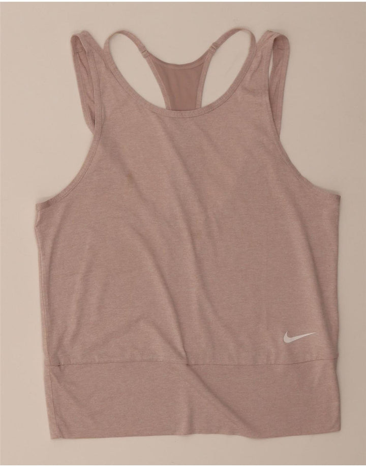 Γυναικείο γιλέκο Nike Dri Fit Top 12 μεσαίου ροζ πολυεστέρα