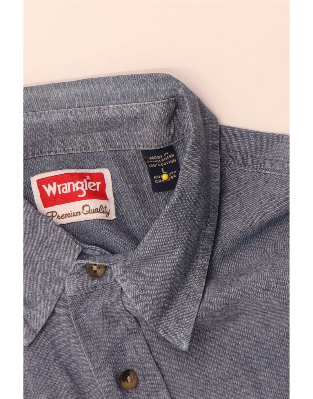 Ανδρικό κοντομάνικο πουκάμισο Wrangler μεγάλο μπλε ναυτικό βαμβακερό