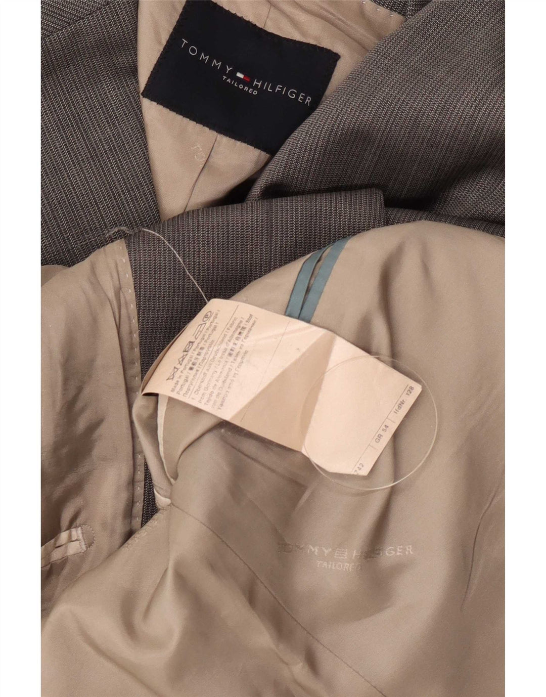 Tommy Hilfiger Ανδρικό σακάκι με 2 κουμπιά σακάκι IT 54 2XL Γκρι παρθένο μαλλί