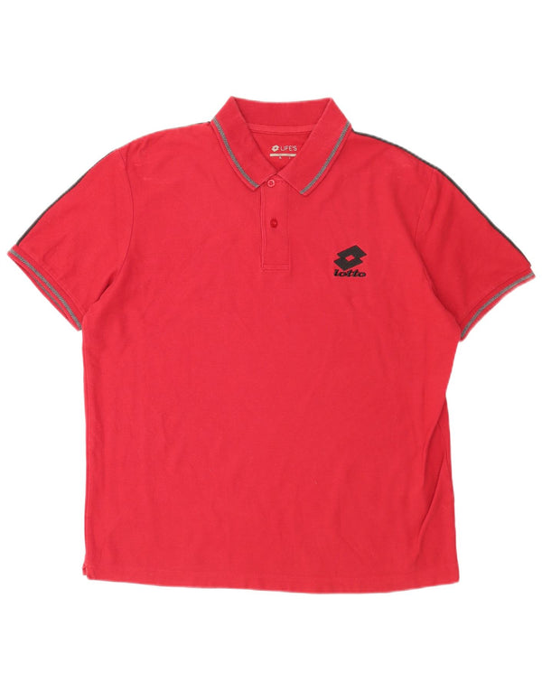 Lotto Mens Life's Polo Shirt XL Red