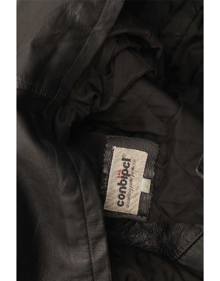Γυναικείο δερμάτινο μπουφάν Conbipel Loose Fit IT 42 Medium Black