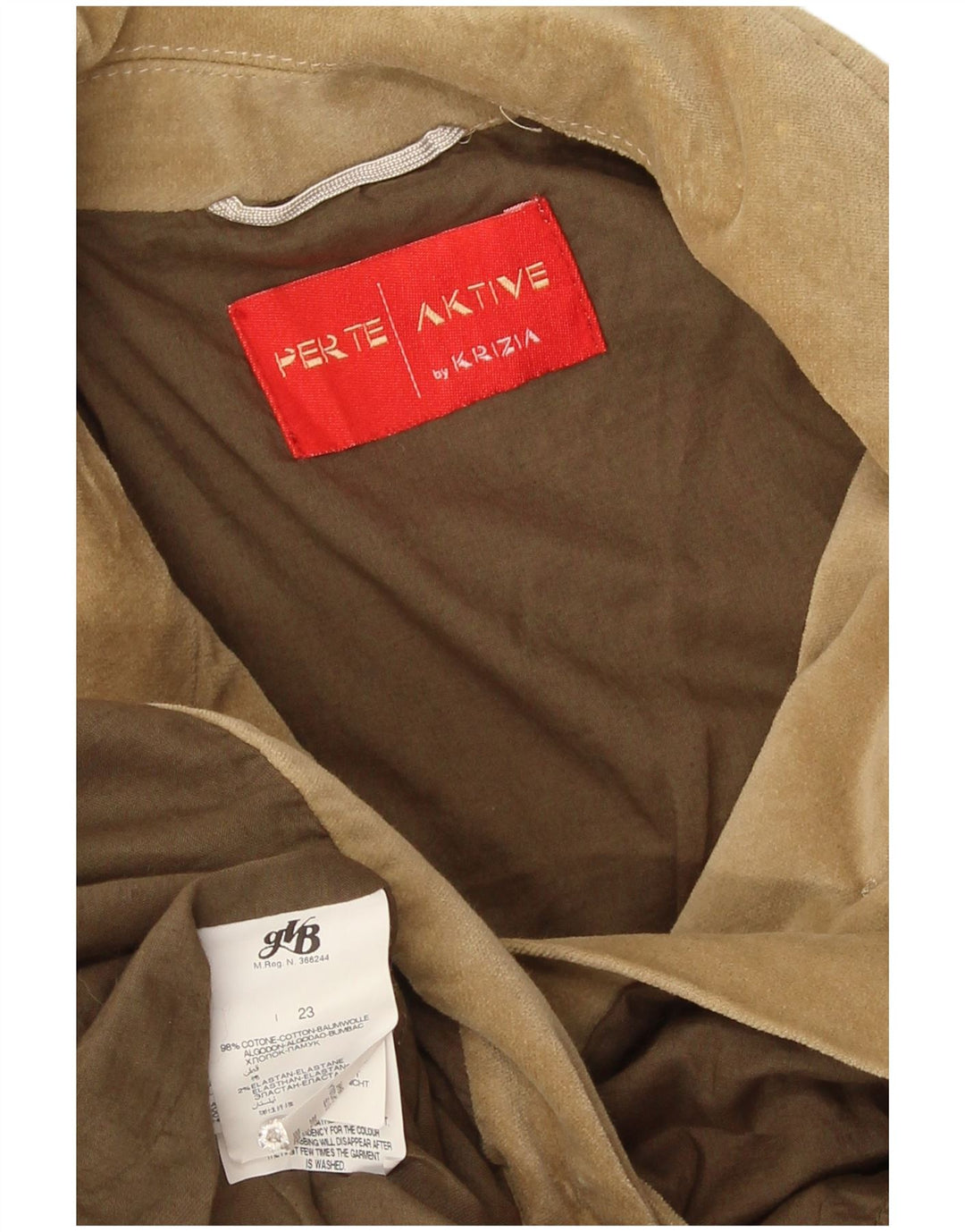 Krizia Γυναικείο Utility Jacket UK 16 Large Beige Βαμβακερό