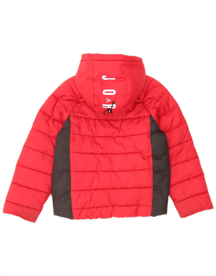 Jordan Boys Graphic Hooded Jacket 8-9 Years Small Red Colourblock