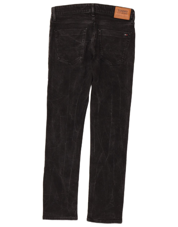 Tommy Hilfiger Ανδρικό Slim Jeans W32 L32 Μαύρο βαμβακερό