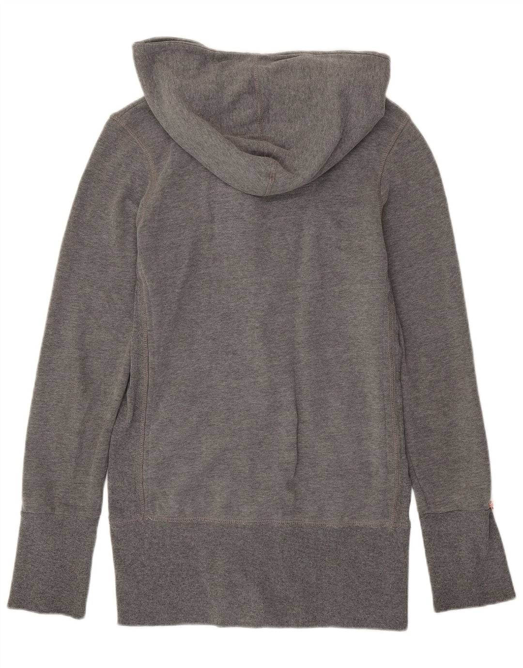Superdry Γυναικεία αθλητική φόρμα με κουκούλα Top Jacket UK 14 Medium Grey Cotton
