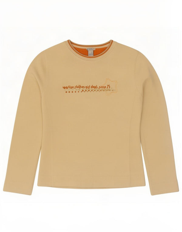 Zara Graphic Top Μακρυμάνικο 15-16 ετών Κίτρινο Βαμβακερό