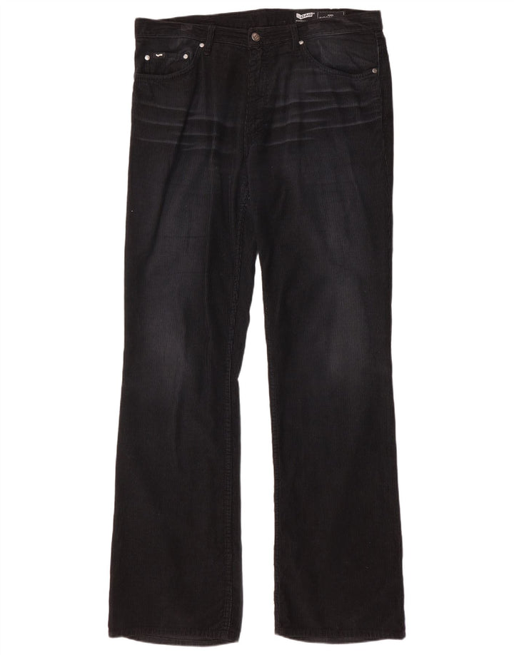Ανδρικό Gas Bootcut Κοτλέ Παντελόνι W36 L34 Μαύρο