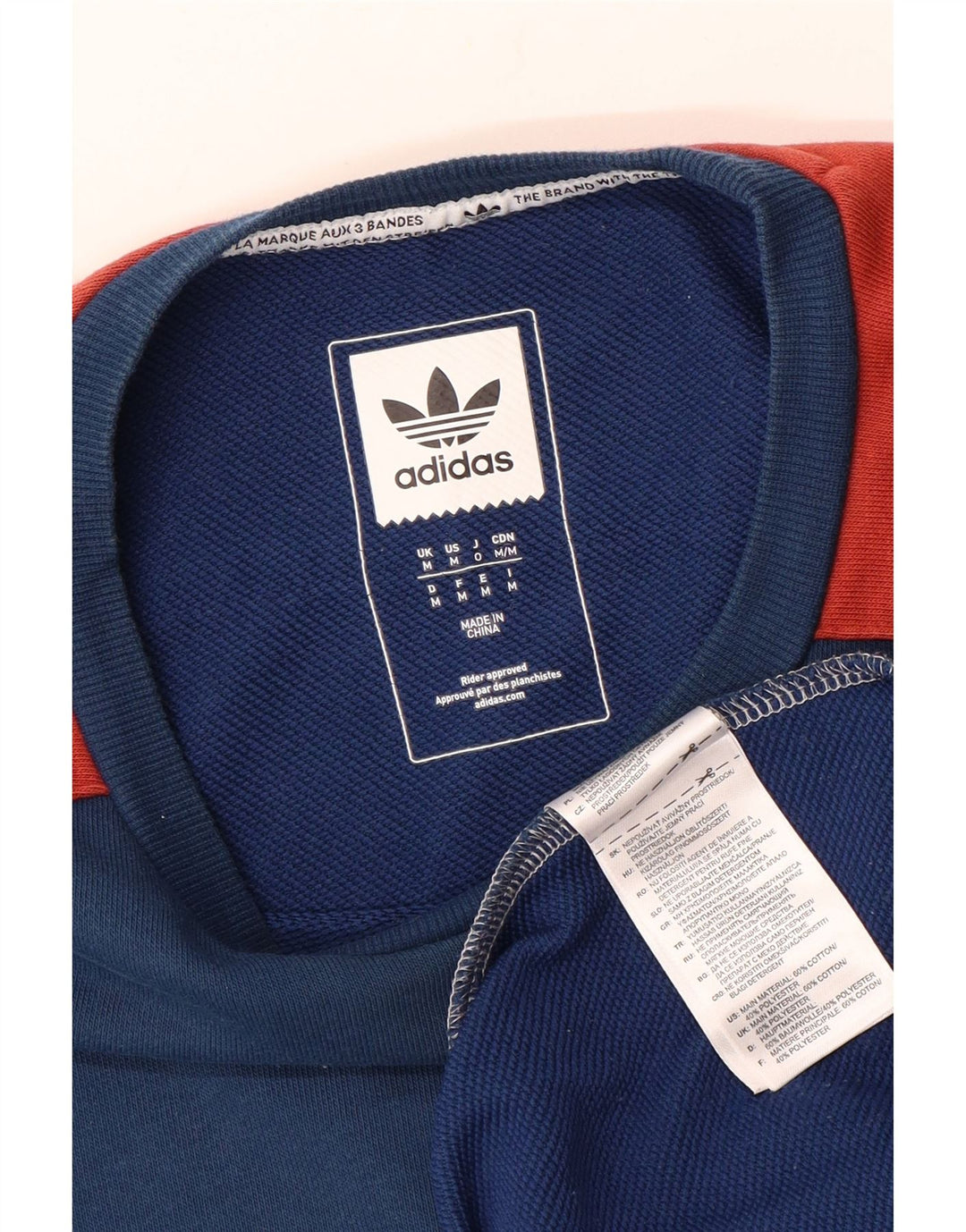 Ανδρικό φούτερ Adidas Jumper Μεσαίο γαλάζιο χρώματος βαμβακερό