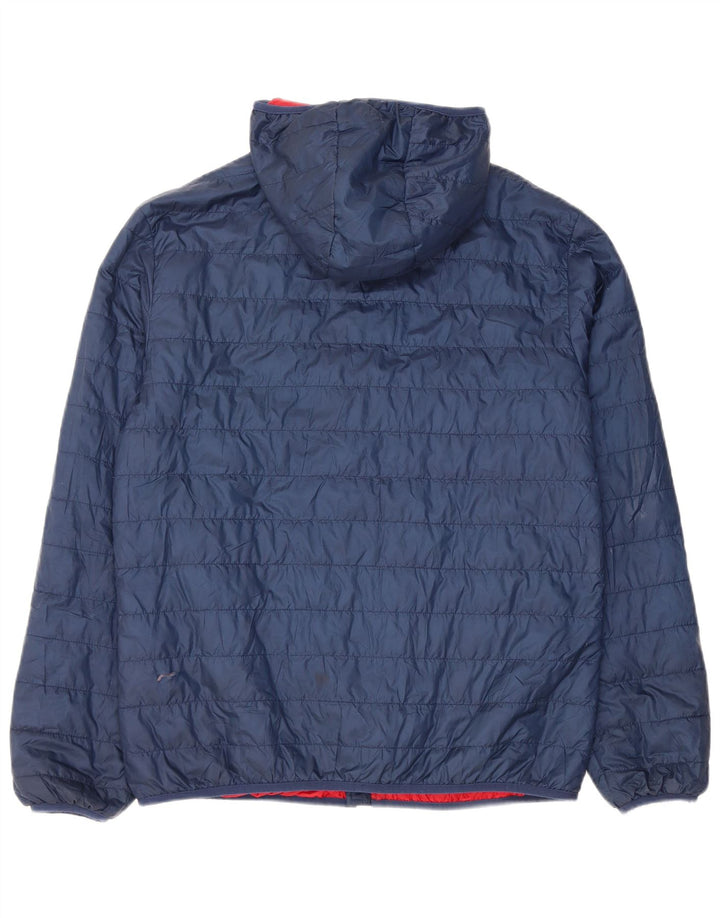 Ανδρικό μπουφάν με κουκούλα Umbro UK 40 μεγάλο μπλε πολυεστέρας