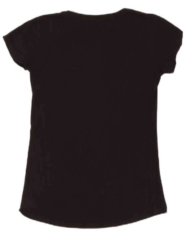 Γυναικείο γραφικό μπλουζάκι Benetton Top UK 10 Small Black