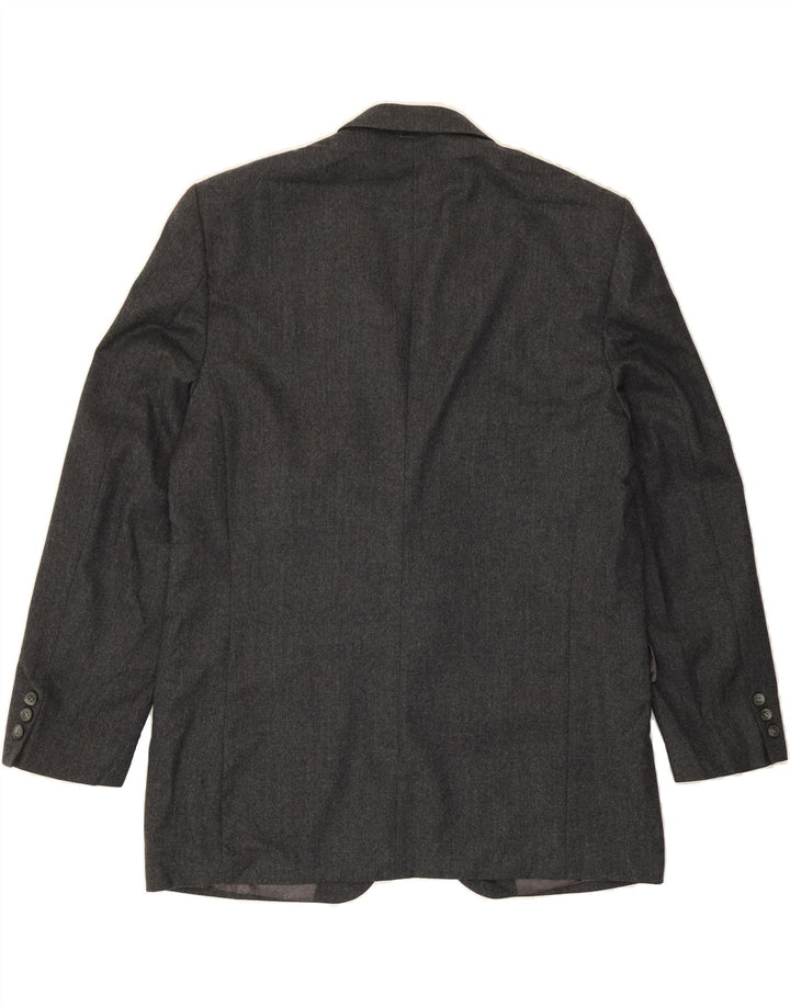 PIERRE CARDIN Mens 2 Button Blazer Jacket UK 40 Large Grey Virgin Wool Vintage Pierre Cardin and Second-Hand Pierre Cardin from Messina Hembry 