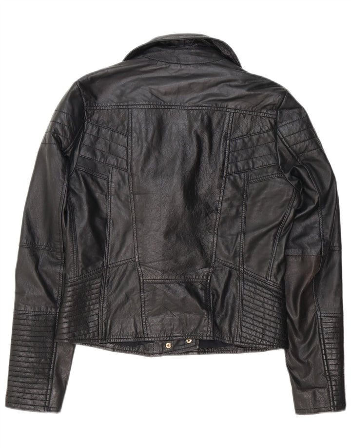 River Island Γυναικείο Δερμάτινο Μπουφάν Biker UK 12 Medium Μαύρο