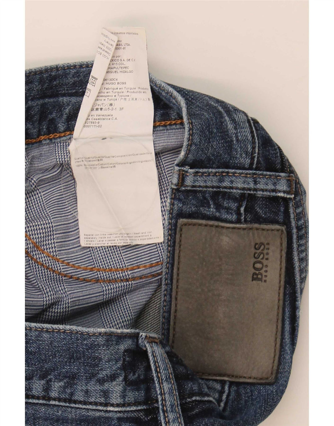 Ανδρικό τζιν ίσιο Hugo Boss W32 L34 Μπλε βαμβακερό