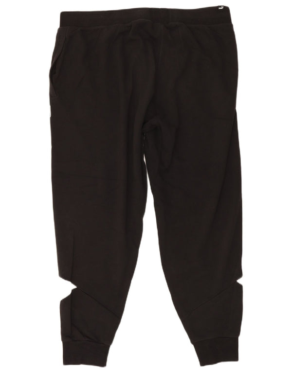 Puma Ανδρική φόρμα παντελόνι Joggers 2XL Black Colourblock Βαμβακερό