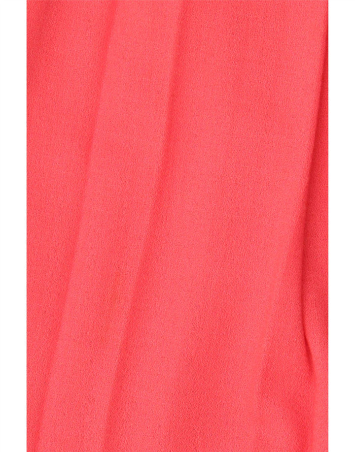 Whimsy γυναικεία ψηλόμεση πλισέ φούστα UK 16 μεγάλη W30 ροζ πολυεστέρας