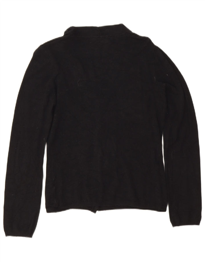 Zara Γυναικεία Ζακέτα Crop UK 12 Medium Black