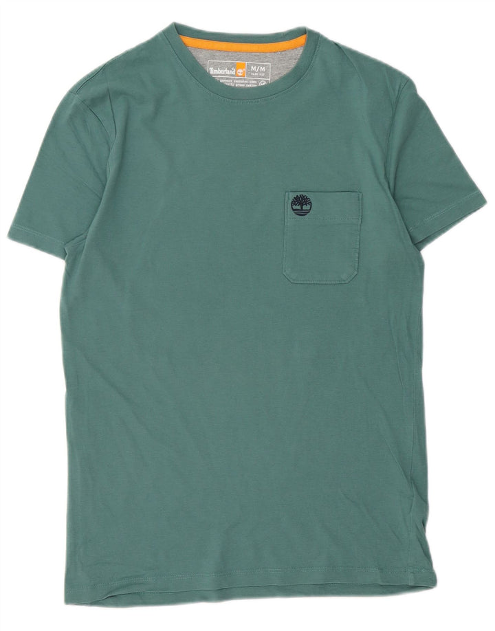 Ανδρικό T-shirt Timberland Slim Fit Top Μεσαίο πράσινο βαμβακερό