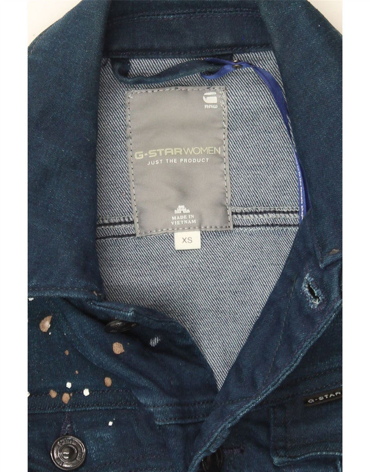 G-STAR Womens Denim Jacket UK 6 XS Blue Polyester Vintage G-Star and Second-Hand G-Star from Messina Hembry 