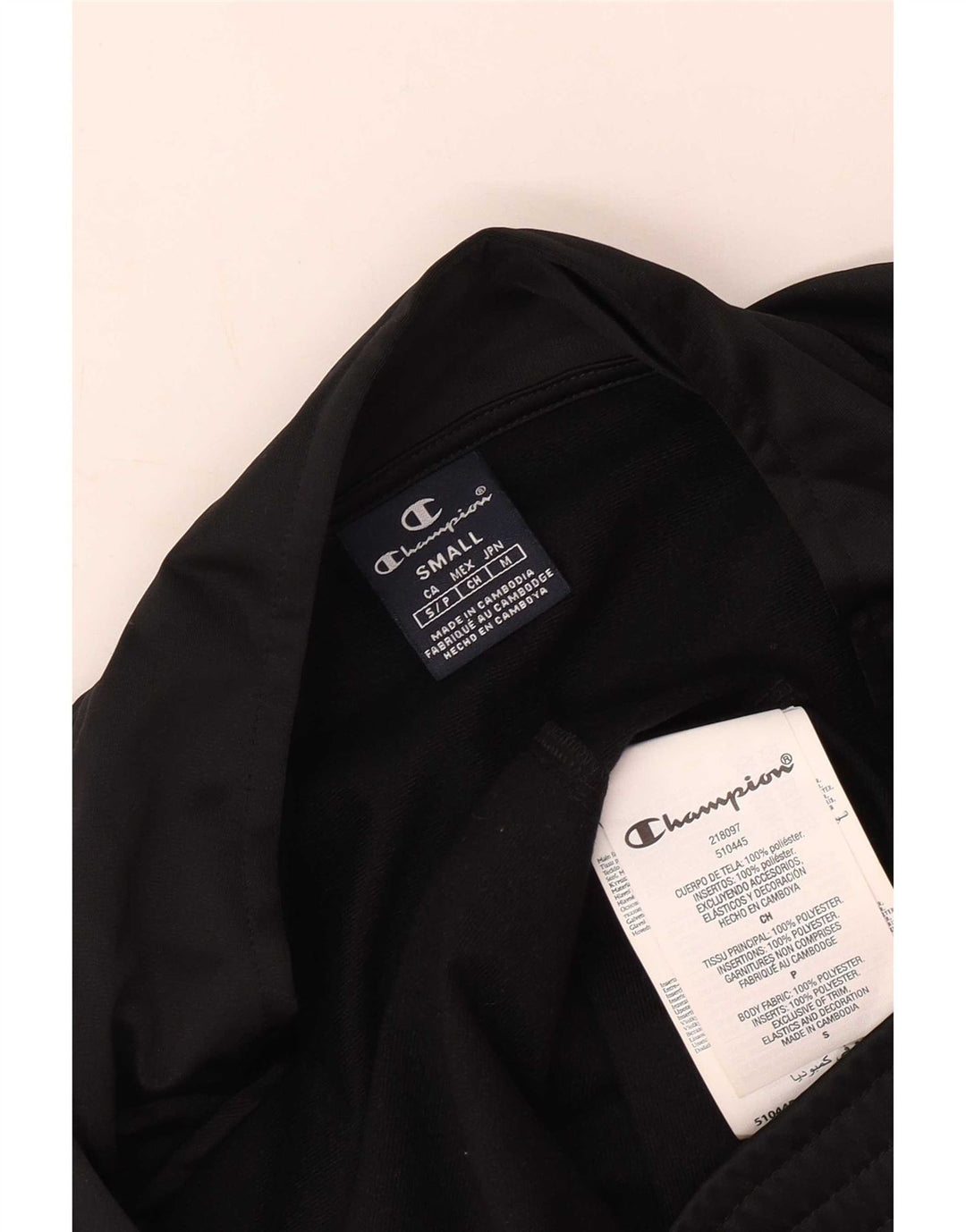 Ανδρική φόρμα Champion Top Jacket Μικρό Μαύρο Πολυεστέρα