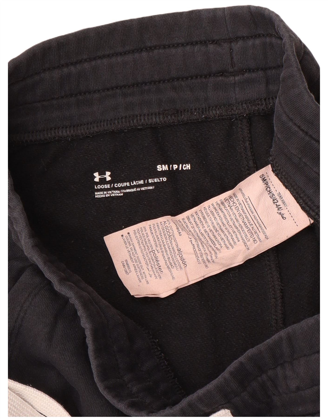 Under Armour Ανδρική αθλητική φόρμα Παντελόνι Joggers Μικρό μαύρο βαμβακερό