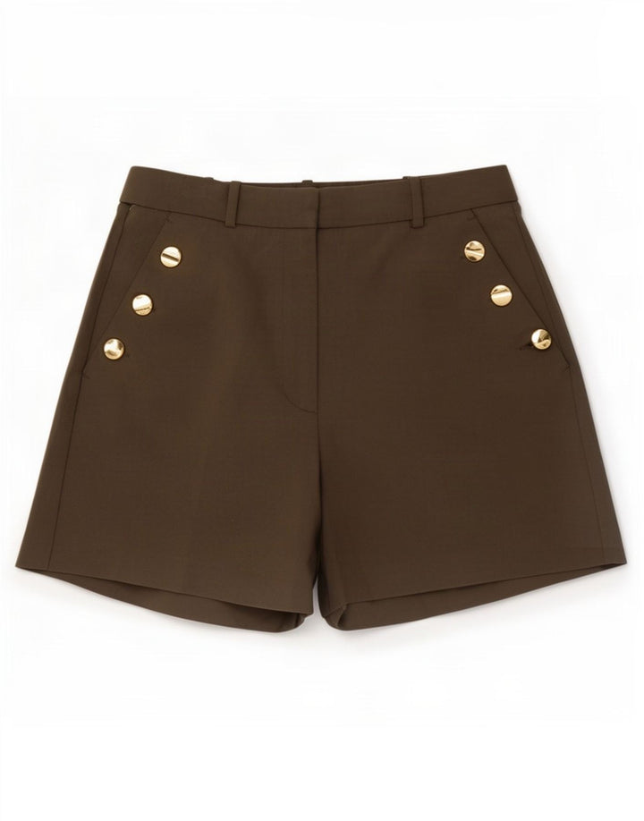 Zara Γυναικείο Σορτς Chino Μεσαίο W28 Καφέ