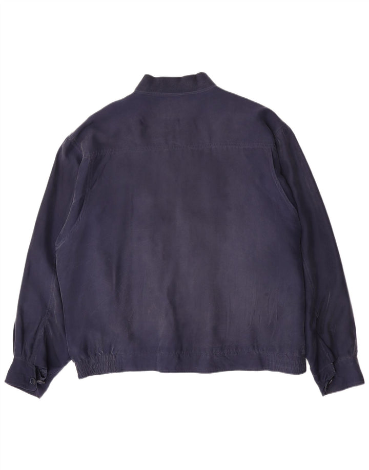 Ανδρικό μπουφάν Leader Bomber UK 42 XL Navy Blue Silk