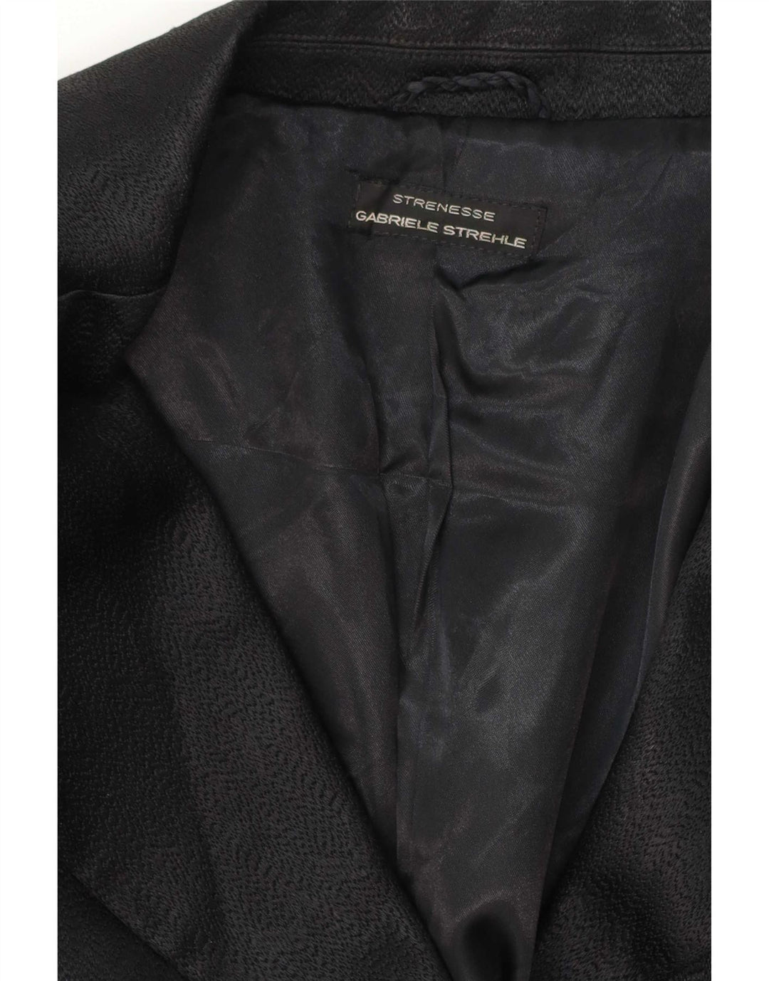 Strenesse Gabriele Strehle Γυναικείο παλτό με διπλό στήθος UK 14 Medium Black