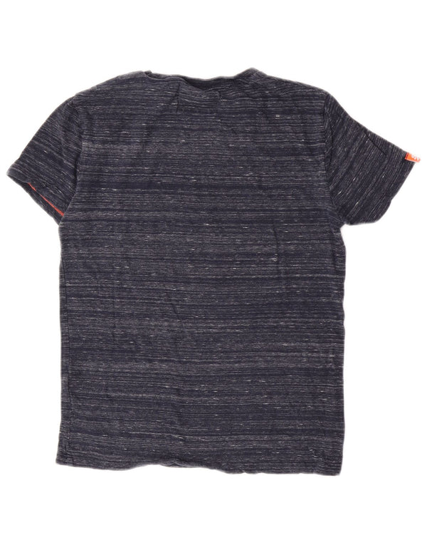 Superdry Ανδρικό T-Shirt Top XS Blue Flecked Cotton