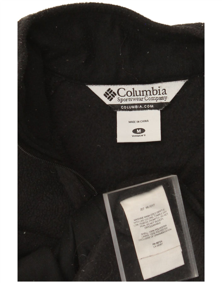 COLUMBIA Γυναικείο Fleece Gilet UK 14 Medium Black Polyester
