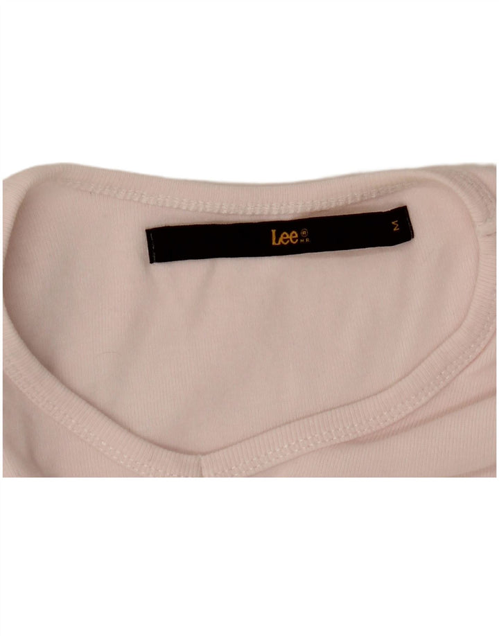 Γυναικείο T-Shirt LEE Crop Top UK 12 Medium Pink