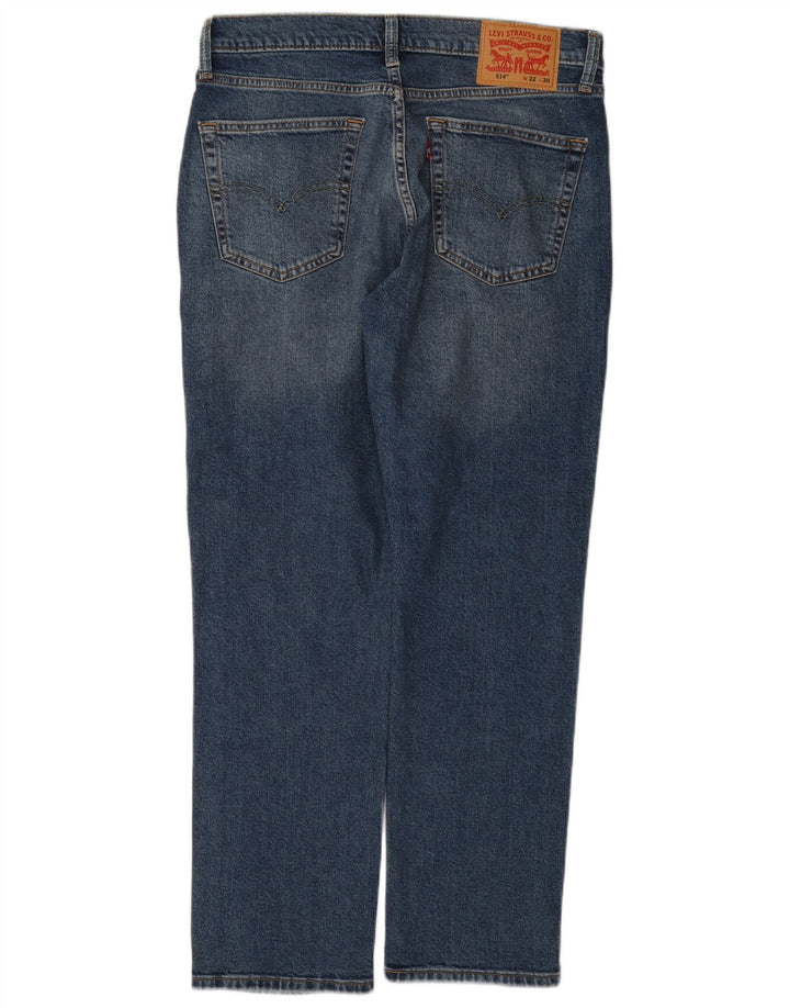 Levi's Mens 514 Straight Jeans W32 L30 Blue Cotton