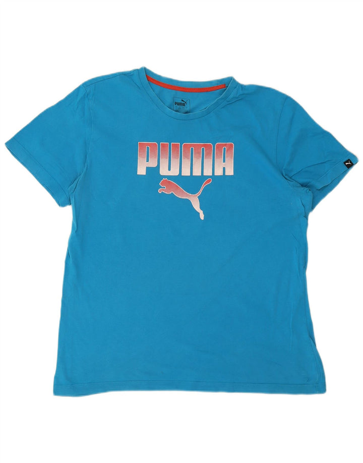 Ανδρικό γραφικό T-Shirt Puma Top Large Blue