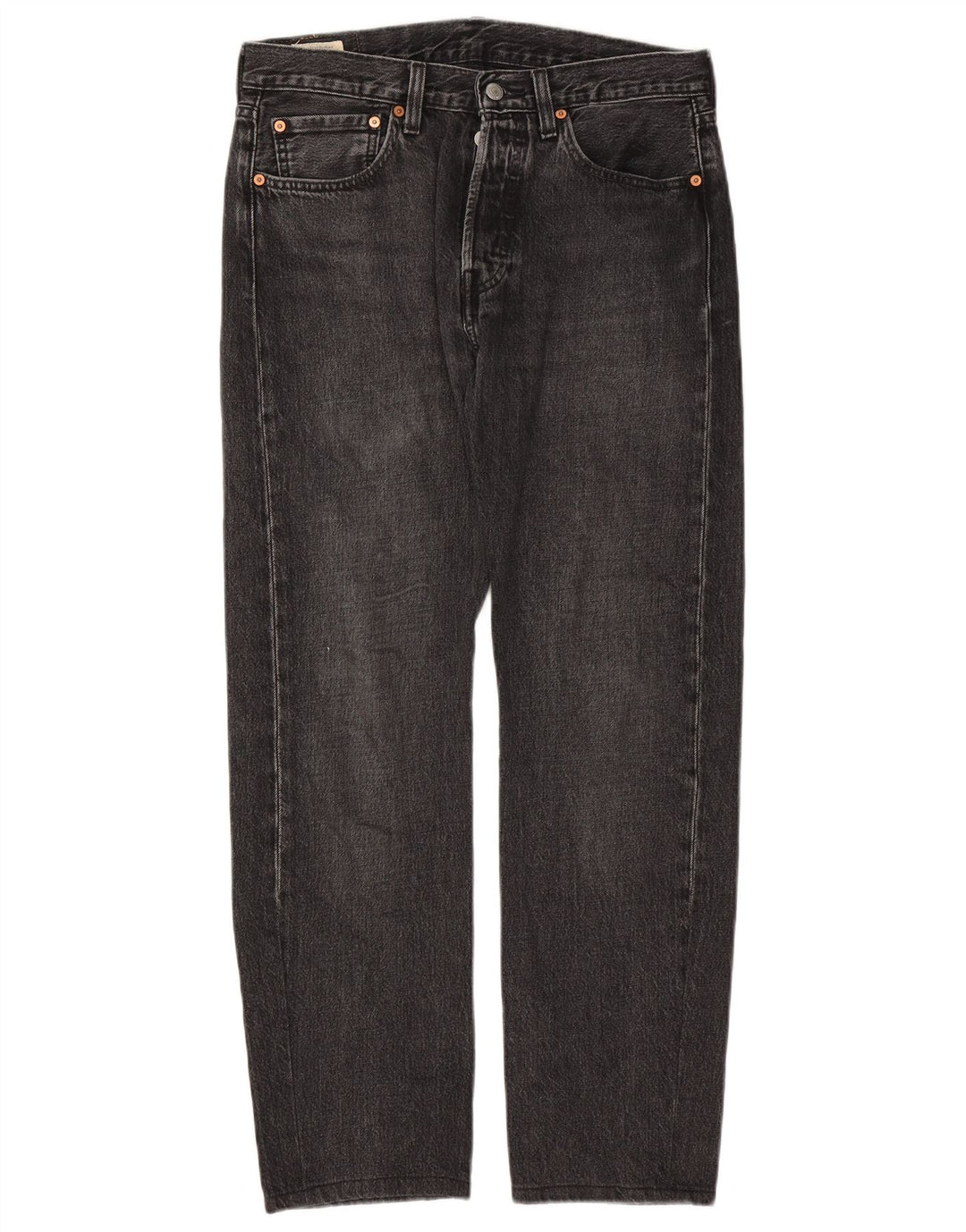 Levi's Mens 501 Straight Jeans W31 L29 Μαύρο βαμβακερό