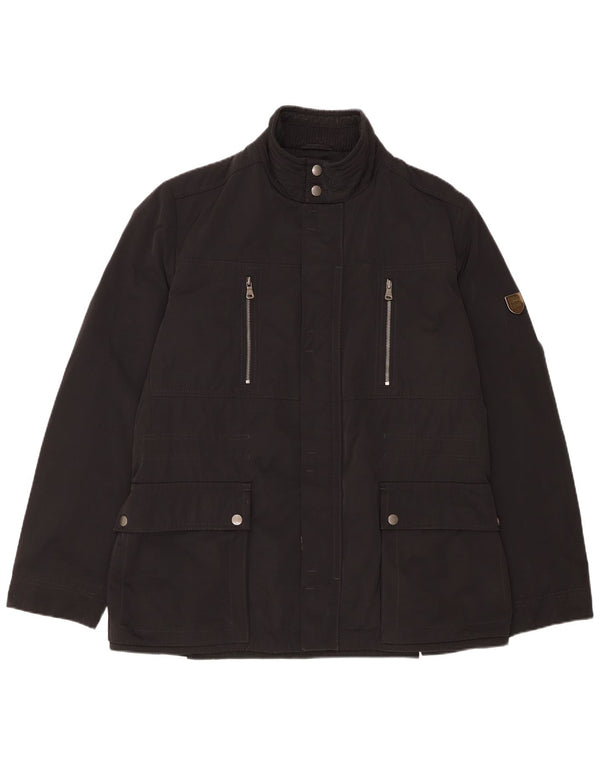 Hugo Boss Mens Utility Jacket IT 50 Large Black Polyester