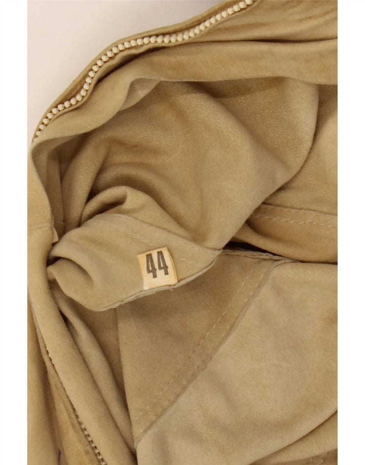 Vintage Γυναικείο Suede Jacket IT 44 Medium Beige