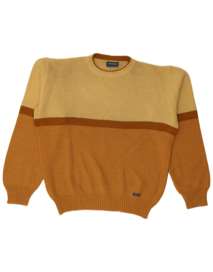 Ανδρικό πουλόβερ Wrangler Crew Neck Jumper Μεγάλο Πορτοκαλί Χρώμα Πολυακρυλικό